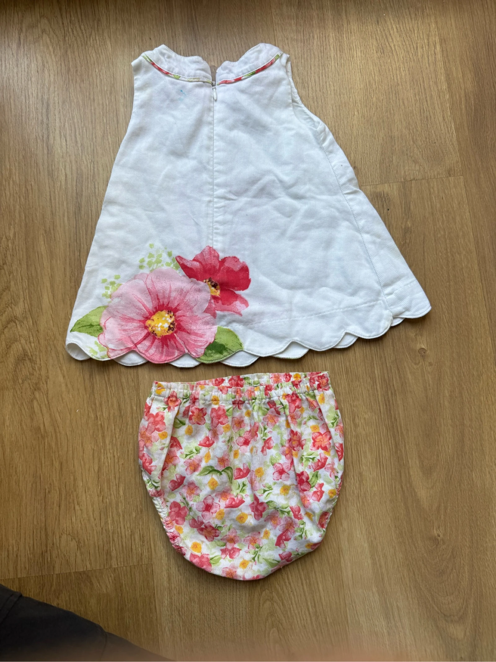 Mayoral vestido bebé niña con cubrepañal a juego  – photo 2